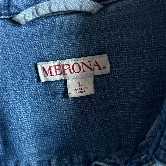 Merona denim shirt - Picture 2 of 10